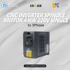 Zaiku Huanyang CNC Inverter Spindle Motor 4 KW 220V Single to 3Phase